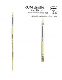KUM SHORT HANDLE BRISTLE PAINTBRUSH - BR KU1 #4